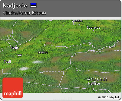 Satellite Panoramic Map of Kadjaste