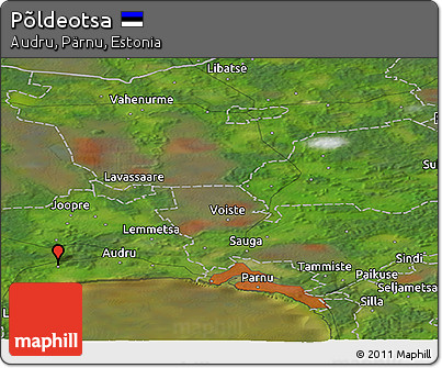 Satellite Panoramic Map of Põldeotsa