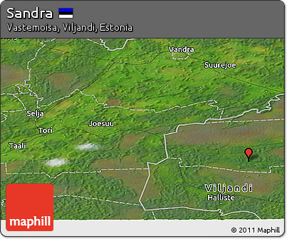Satellite Panoramic Map of Sandra