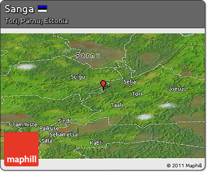 Satellite Panoramic Map of Sanga
