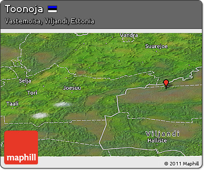 Satellite Panoramic Map of Toonoja