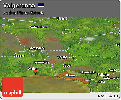 Satellite Panoramic Map of Valgeranna