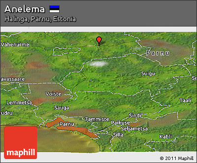 Satellite Panoramic Map of Anelema
