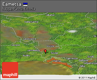 Satellite Panoramic Map of Eametsa