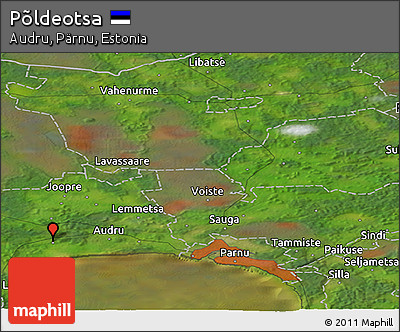 Satellite Panoramic Map of Põldeotsa