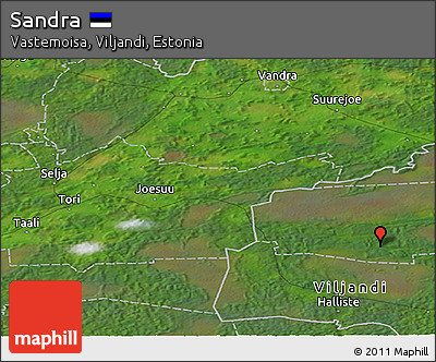 Satellite Panoramic Map of Sandra