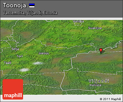 Satellite Panoramic Map of Toonoja