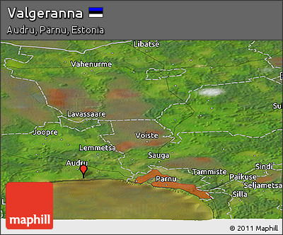 Satellite Panoramic Map of Valgeranna