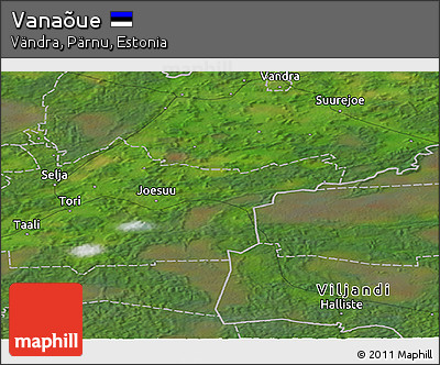 Satellite Panoramic Map of Vanaõue