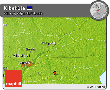Physical 3D Map of Kibeküla