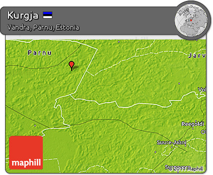 Physical 3D Map of Kurgja