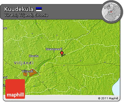 Physical 3D Map of Kuudeküla