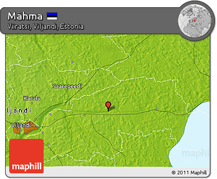 Physical 3D Map of Mähma