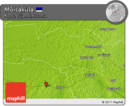 Physical 3D Map of Mõisaküla