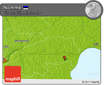 Physical 3D Map of Nõmme