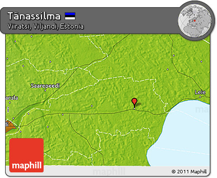 Physical 3D Map of Tänassilma