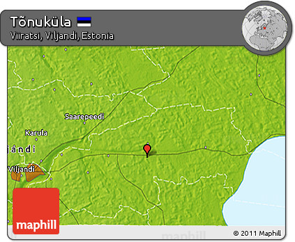 Physical 3D Map of Tõnuküla