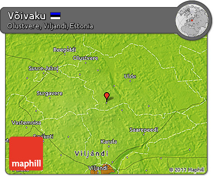 Physical 3D Map of Võivaku