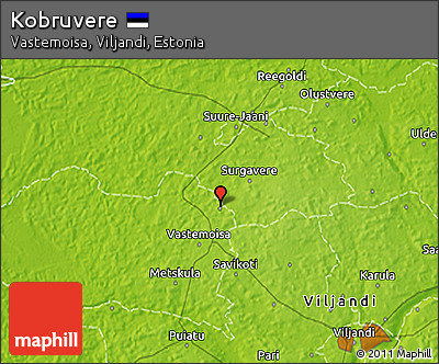 Physical 3D Map of Kobruvere