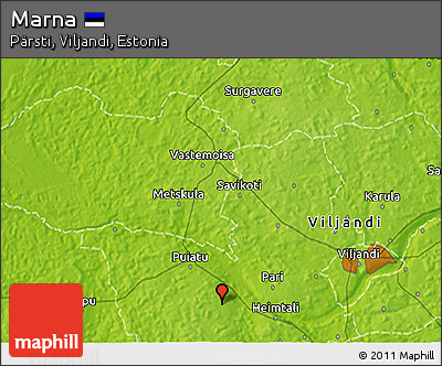 Physical 3D Map of Marna