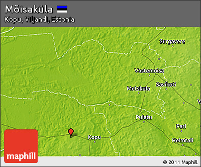Physical 3D Map of Mõisaküla