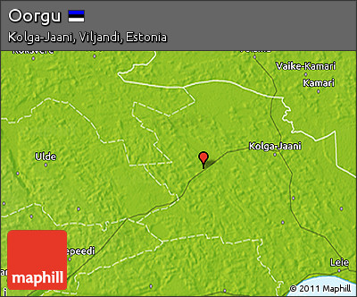 Physical 3D Map of Oorgu