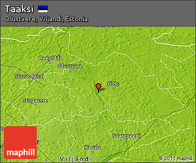 Physical 3D Map of Tääksi