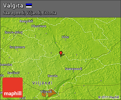 Physical 3D Map of Välgita