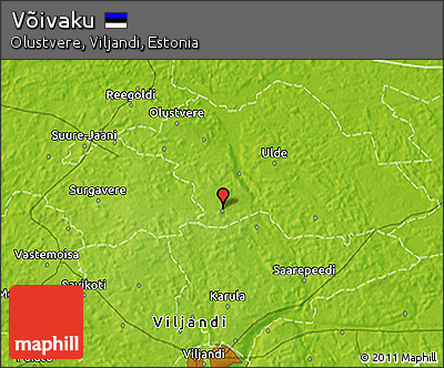 Physical 3D Map of Võivaku