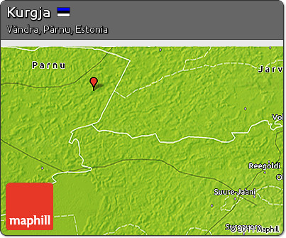 Physical 3D Map of Kurgja