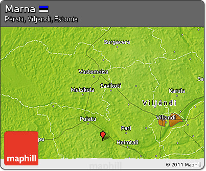Physical 3D Map of Marna