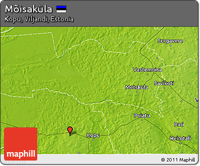 Physical 3D Map of Mõisaküla