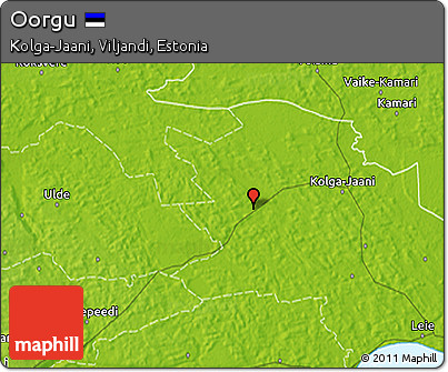 Physical 3D Map of Oorgu