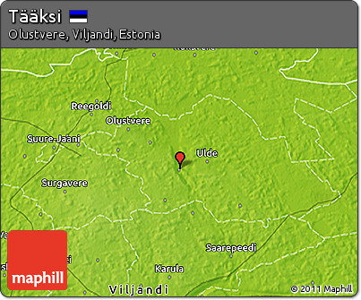 Physical 3D Map of Tääksi