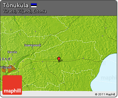 Physical 3D Map of Tõnuküla