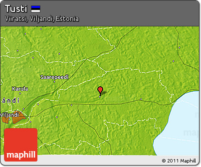 Physical 3D Map of Tusti
