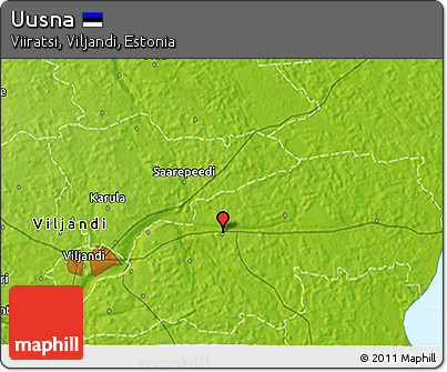 Physical 3D Map of Uusna