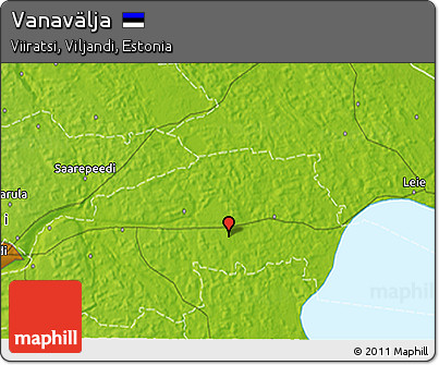 Physical 3D Map of Vanavälja
