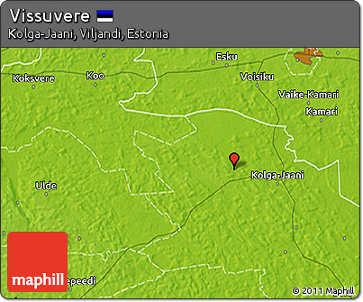 Physical 3D Map of Vissuvere