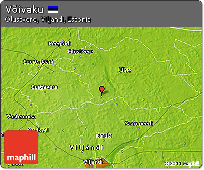 Physical 3D Map of Võivaku