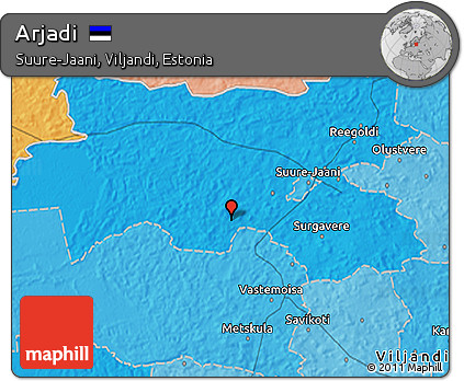 Political 3D Map of Arjadi