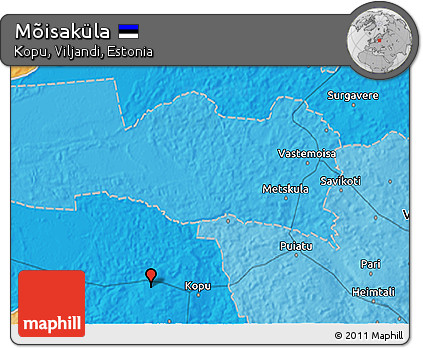 Political 3D Map of Mõisaküla
