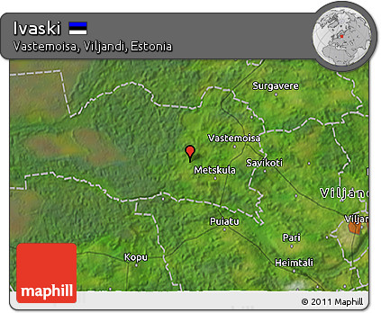 Satellite 3D Map of Ivaski
