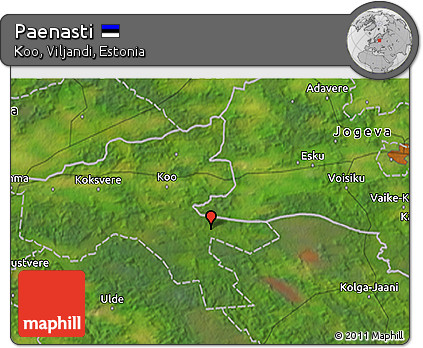 Satellite 3D Map of Paenasti
