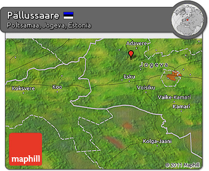 Satellite 3D Map of Pällussaare