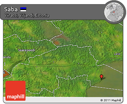 Satellite 3D Map of Saba