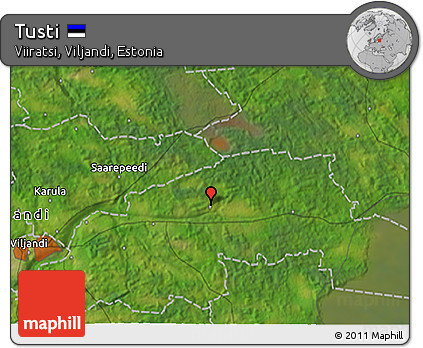 Satellite 3D Map of Tusti