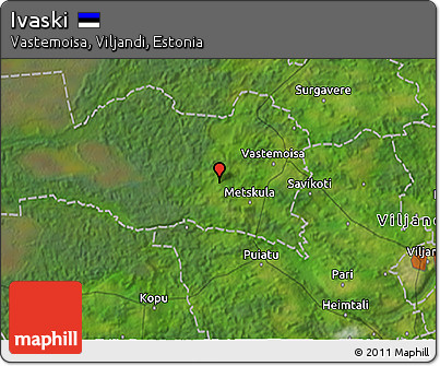 Satellite 3D Map of Ivaski