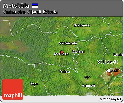 Satellite 3D Map of Metsküla