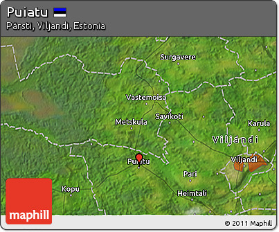 Satellite 3D Map of Puiatu